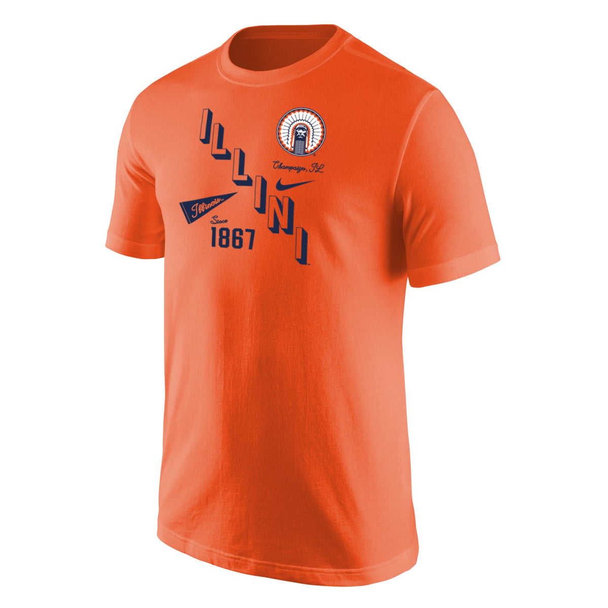 Illinois Fighting Illini Men s Nike Futura Chief T Shirt