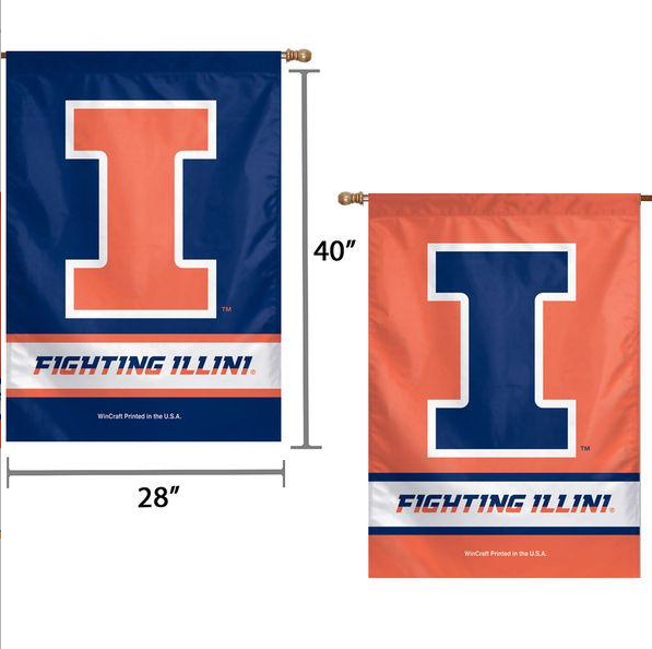 Illinois Fighting Illini 2-Sided Garden Flag – Gameday Spirit Fanstore