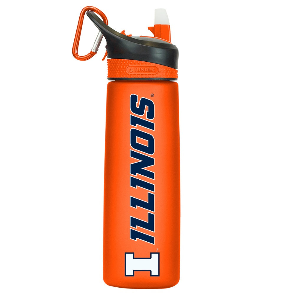 Sporty Bottle With Carabiner Clip