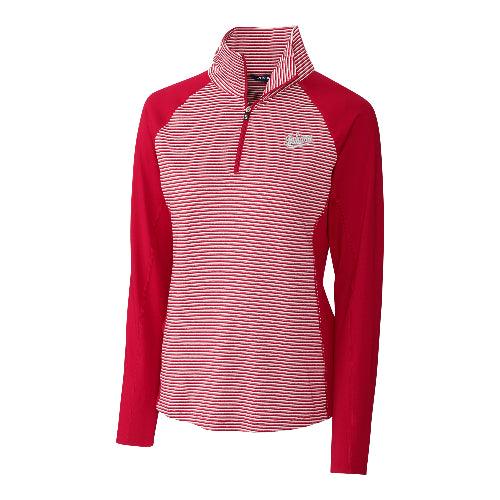 Boston Red Sox Cutter & Buck Women's DryTec Forge Stretch V-Neck