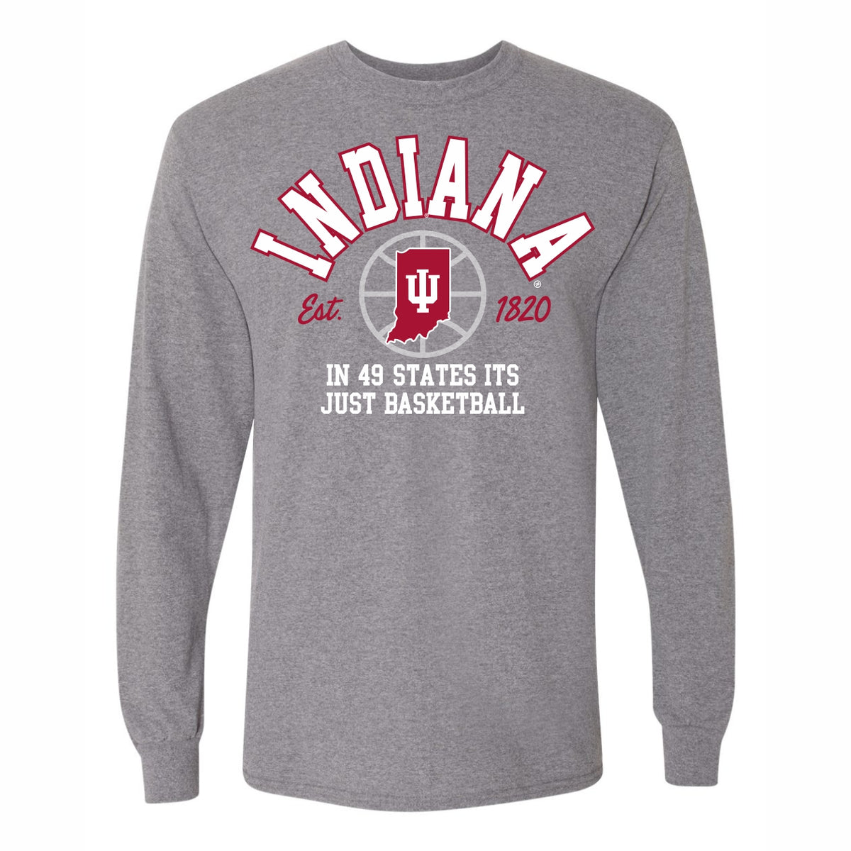 Indiana Hoosiers IN 49 States Long-Sleeve Tee – Gameday Spirit Fanstore