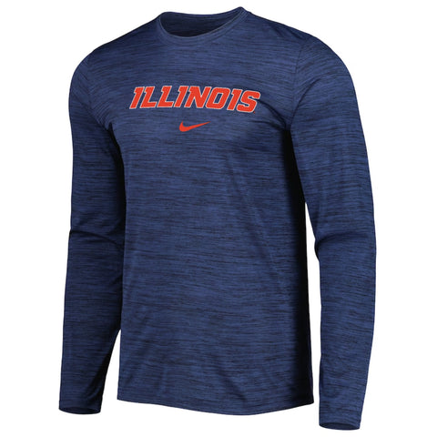 Illinois Fighting Illini Men's Nike Velocity Long-Sleeve T-Shirt ...