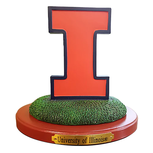 Illinois Fighting Illini Block I Tabletop Logo – Gameday Spirit Fanstore