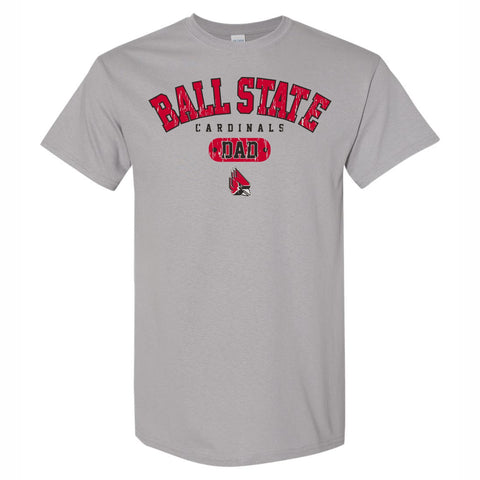 BSU Cardinals Dad Pill Gray T-Shirt – Gameday Spirit Fanstore