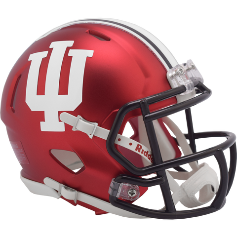 Indiana Hoosiers Matte Red Mini Replica Football Helmet