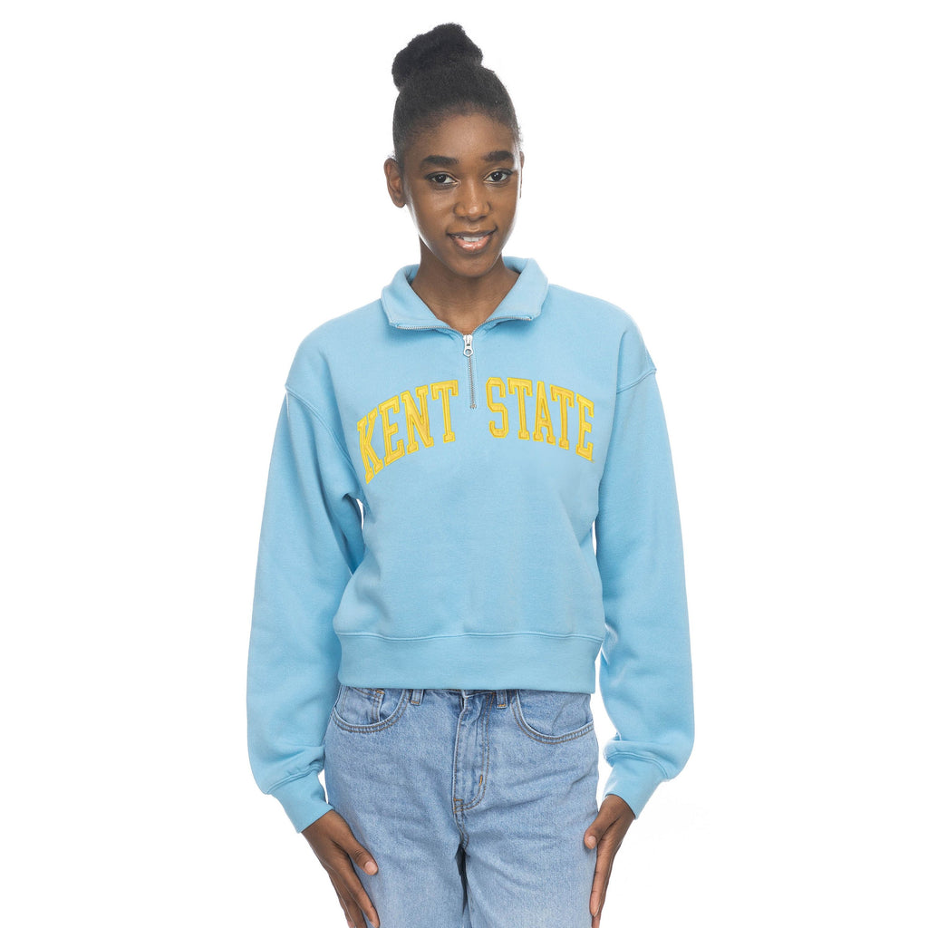 Women's quarter zip outlet pullover sweatshirt