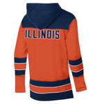 Illinois Fighting Illini Men's Champion Orange Striped Hockey Hoodie