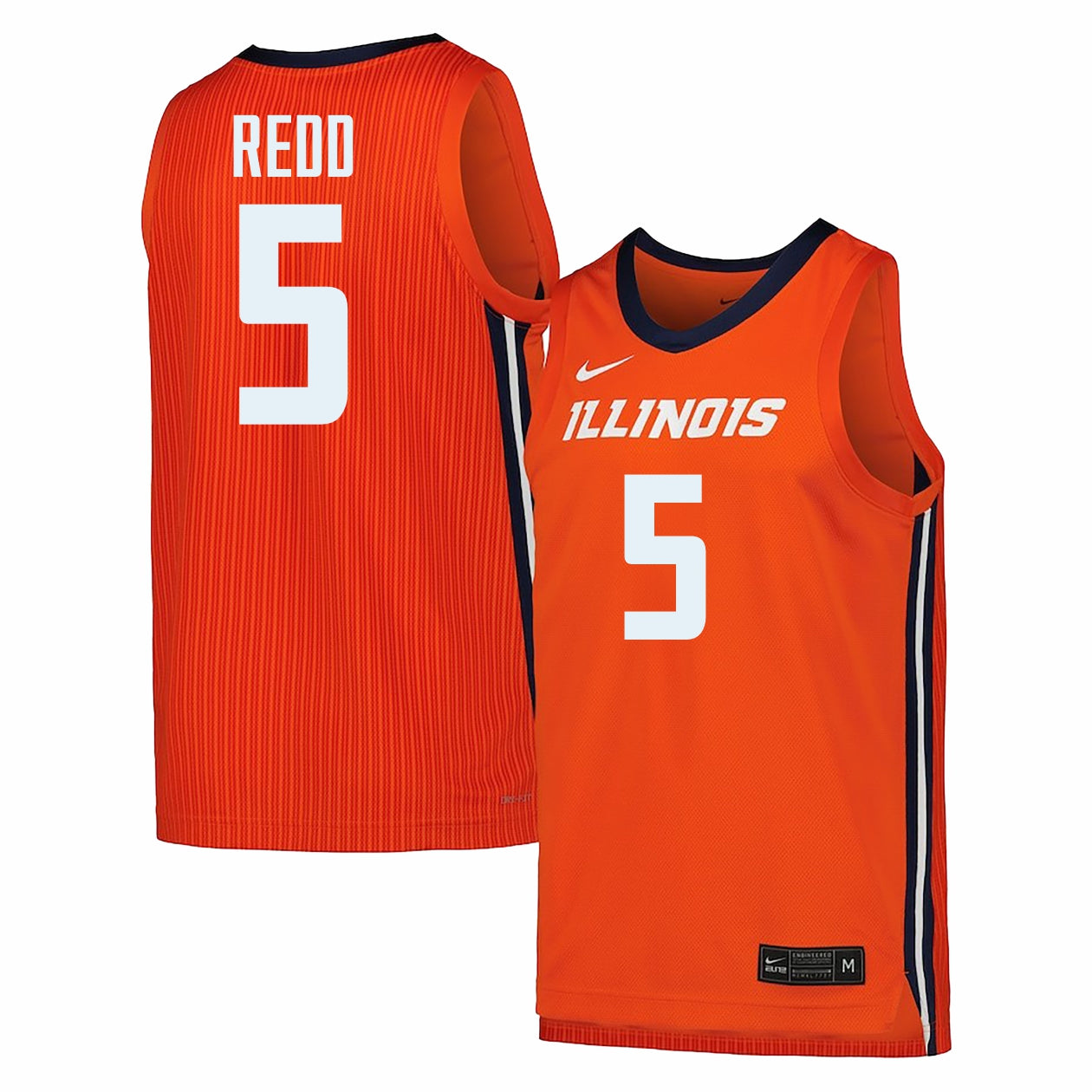 Top Illinois Fighting Illini Nike men’s NCAA basketball jersey XXL