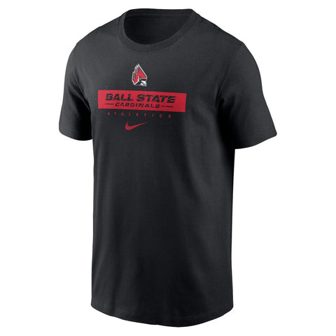 BSU Cardinals Men's Nike Logo Patch Short-Sleeve T-Shirt