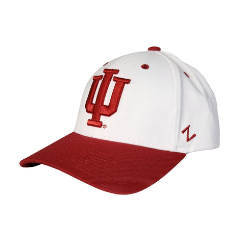 Indiana Hoosiers Red/White Stretch Fit Logo Hat