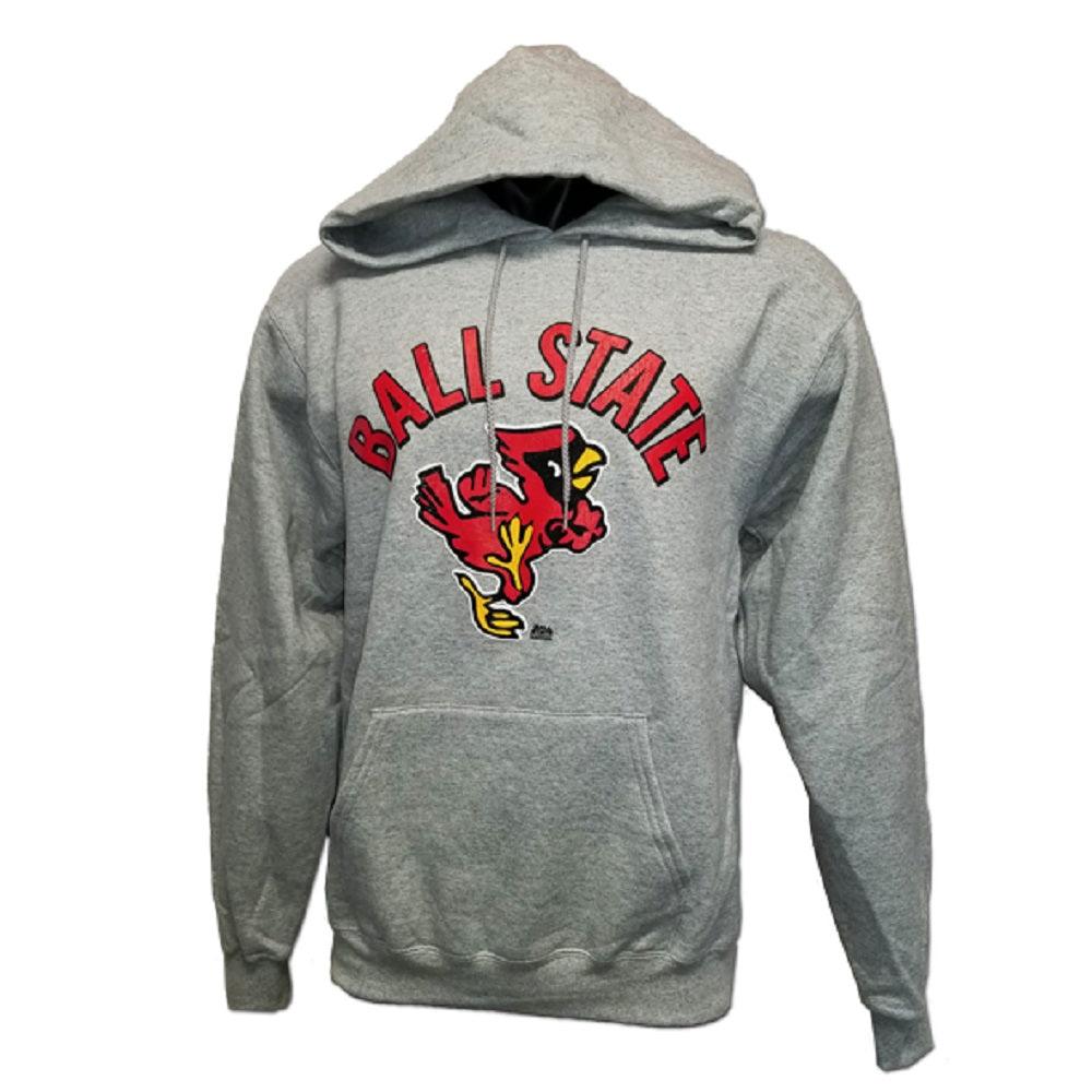 BSU Cardinals 'Dancin Charlie' Champion Hoodie H.Gray / M