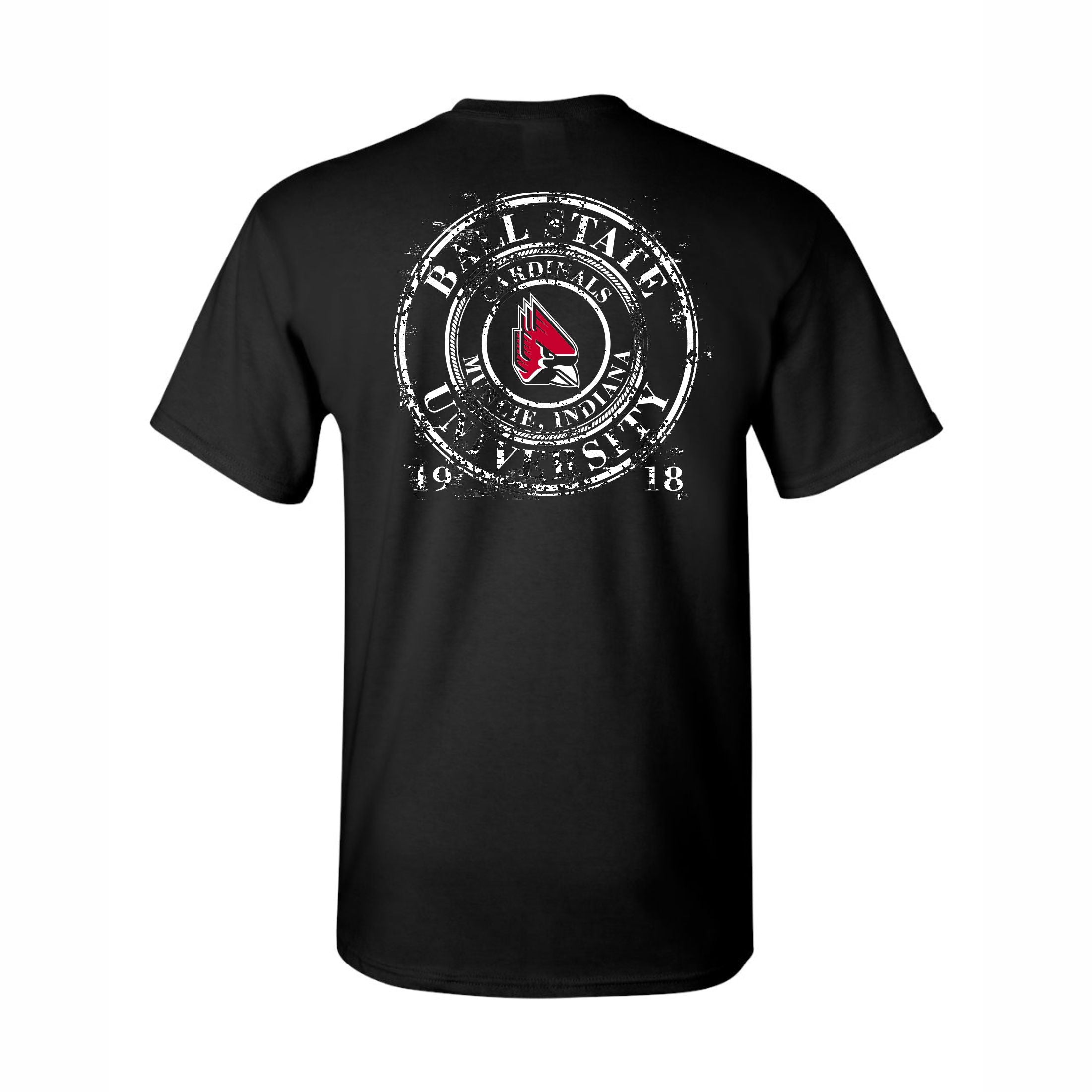 BSU Cardinals Long Sleeve T-Shirt, Splatter Black Black / 2XL