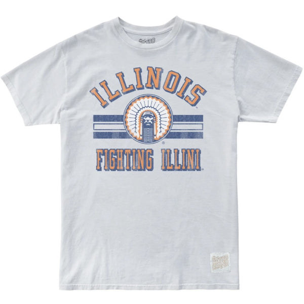 Illinois Fighting Illini Chief Illiniwek 4.5x4.5 in Metallic Decal –  Gameday Spirit Fanstore